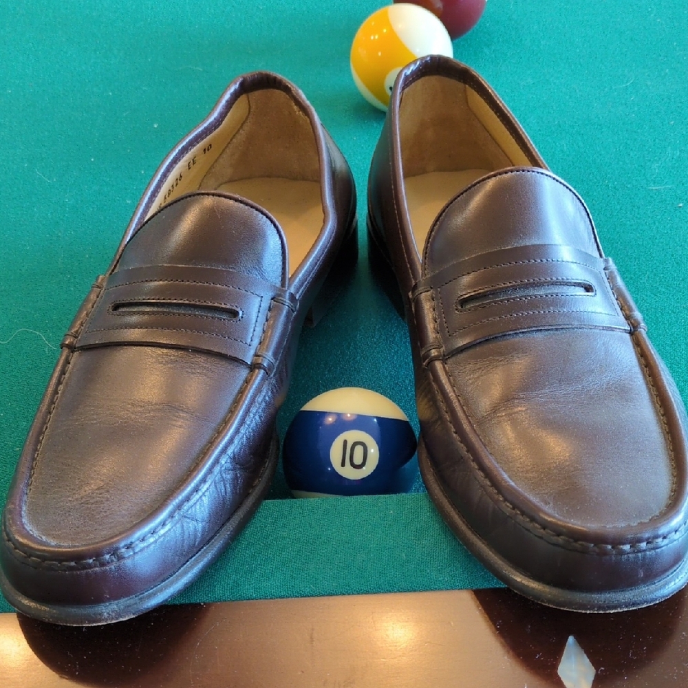 Salvatore Ferragamo Dark Brown Leather Loafers.   Make an offer.